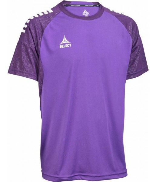 koszulka piłkarska select spain v25 purpurowa, oddychająca, szybkoschnąca, mikropoliester