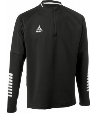 bluza treningowa select monaco half zip v24 czarna, 1/2 zip, mikropoliester 220 g/m2