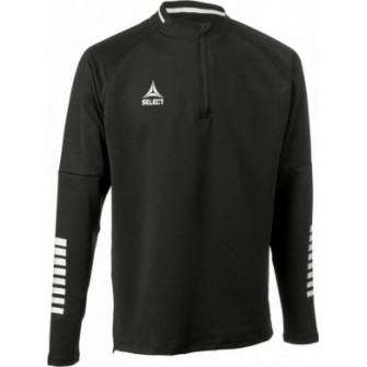 bluza treningowa select monaco half zip v24 czarna, 1/2 zip, mikropoliester 220 g/m2