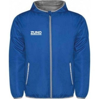 kurtka przeciwdeszczowa wiatrówka zuno junior niebieska, lekka, wiatroszczelna, poliester 60 g/m2