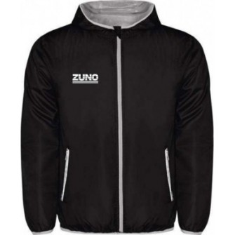 kurtka przeciwdeszczowa wiatrówka zuno czarna, lekka, wiatroszczelna, poliester 60 g/m2, kaptur