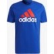 koszulka adidas big logo h12174 niebieska, bawełniana, badge of sport, standardowy krój