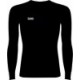koszulka termoaktywna zuno junior czarna, długi rękaw, oddychająca, poliamid elastan 200 g/m2
