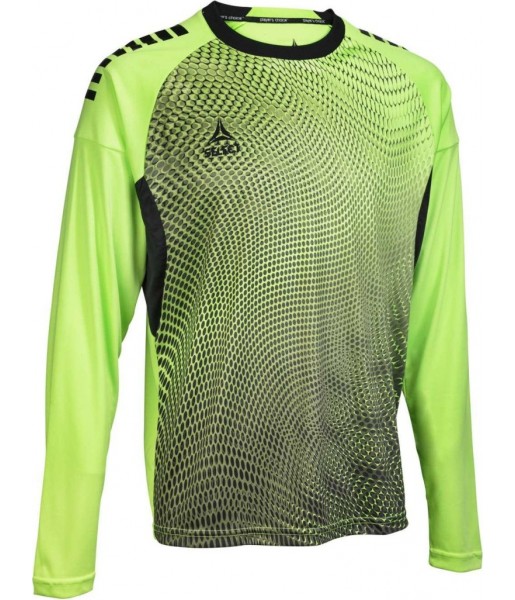 bluza bramkarska select spain junior v25 jasnozielona, oddychająca, szybkoschnąca, mikropoliester