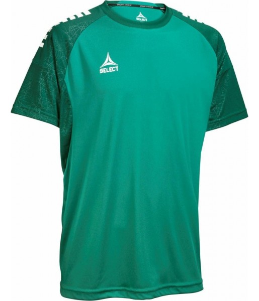 koszulka piłkarska select spain junior v25 zielona, lekka, oddychająca, szybkoschnąca