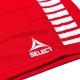spodenki piłkarskie select monaco junior czerwone v24, szybkoschnące, z wewnętrznymi majtkami