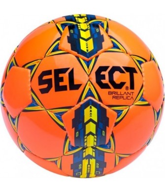piłka nożna select brillant replica rozmiar 3 pomarańczowo-żółta z pvc double-lock