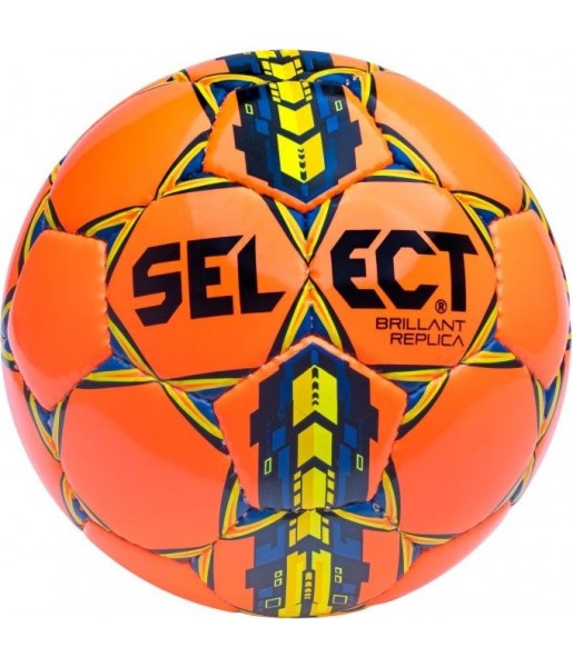 piłka nożna select brillant replica rozmiar 3 pomarańczowo-żółta z pvc double-lock