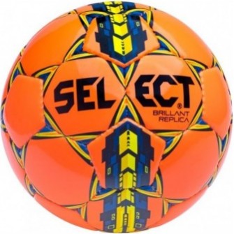 piłka nożna select brillant replica rozmiar 3 pomarańczowo-żółta z pvc double-lock