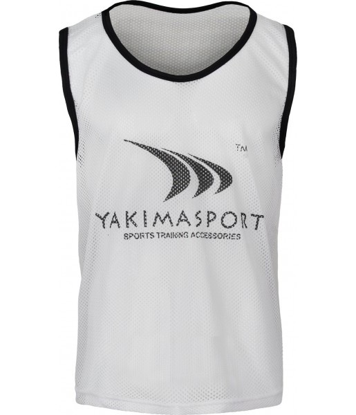 znacznik piłkarski yakima senior biały przewiewny z poliestru technicznego do treningów i gier