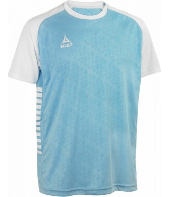 koszulka piłkarska select pisa x błękitno-biała 140 g/m2 szybkoschnąca i oddychająca do gry