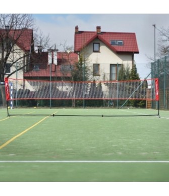 zestaw do siatkonogi yakima elite pro indoor 6 x 1,5 m czarno-czerwony z torbą do przenoszenia