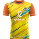koszulka siatkarska omega 17 junior żółto-pomarańczowo-niebieska, sublimacja, premium do siatkówki halowej