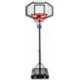 zestaw do koszykówki meteor boston 3 czarno-czerwony z regulacją 210-260 cm i podstawą 65 l