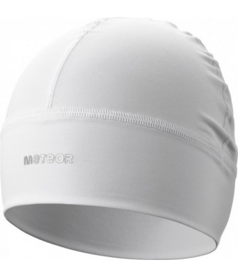 czapka treningowa meteor shadow biała sanitized z płaskimi szwami i odblaskowym logo