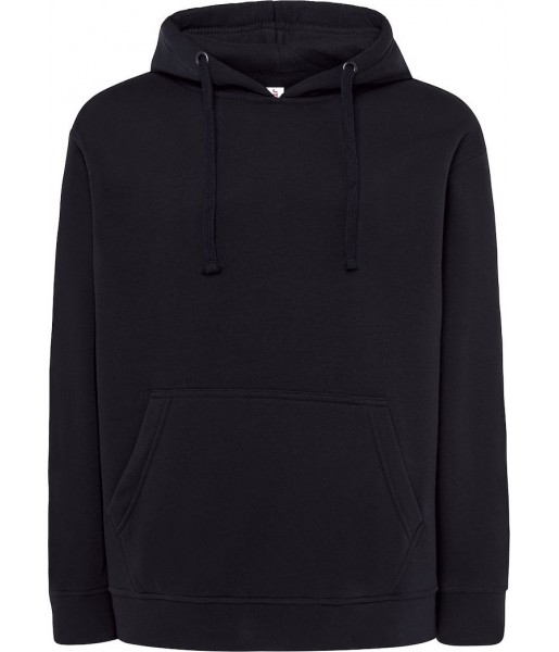 bluza treningowa unisex hood jt granatowa z kapturem i kieszenią kangurka pod znakowanie