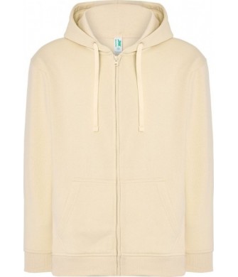 bluza treningowa męska hood kremowa buttercream z kapturem zamkiem i kieszenią kangur