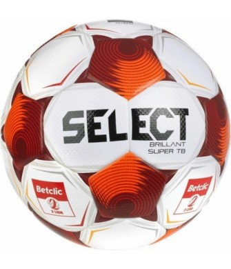 piłka nożna select brillant super tb fifa quality pro v25 biało-czerwona betclic 2 liga rozmiar 5