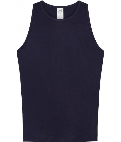 koszulka męska urban strap granatowa bez rękawów z bawełny single jersey