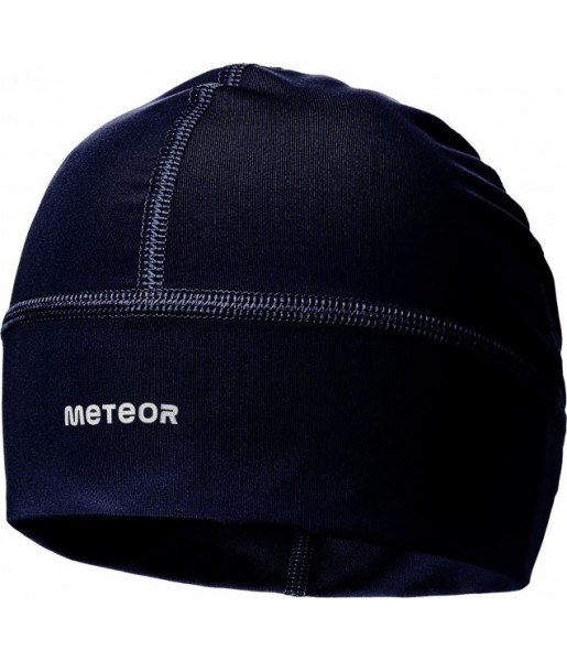 czapka treningowa meteor shadow granatowa szybkoschnąca z sanitized i odblaskowym logo