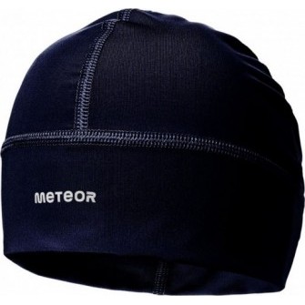 czapka treningowa meteor shadow granatowa szybkoschnąca z sanitized i odblaskowym logo