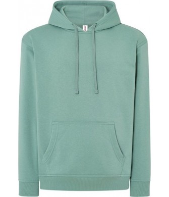 Zielona bluza dresowa z kapturem JHK JT SWKNG Moss Green unisex z kieszenią kangurką