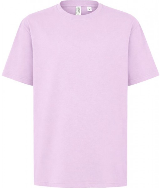 Różowa Mauve koszulka bawełniana męska JHK TSUAOVER oversize 200 g/m²