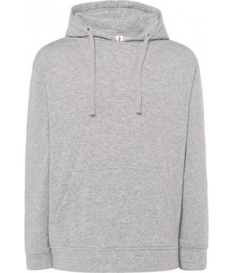 Szara popielata bluza dresowa z kapturem JHK JT SWKNG unisex z kieszenią kangurką