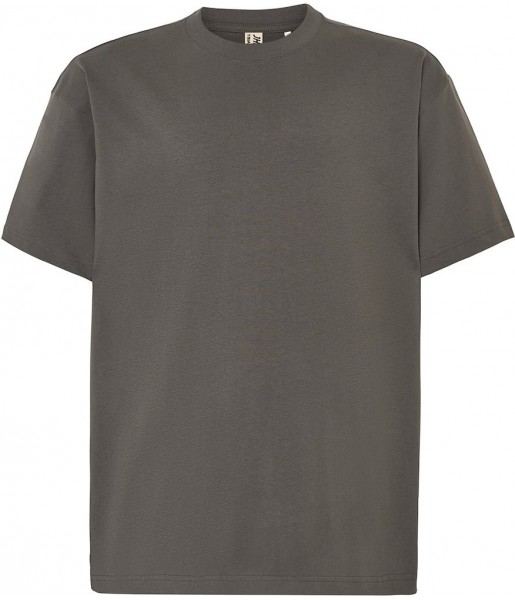 Szara koszulka bawełniana męska oversize 240 g JHK TSUAOVER240 Wolf Grey