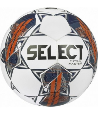 Piłka nożna halowa Select Futsal Master Grain FIFA Basic biało-pomarańczowa