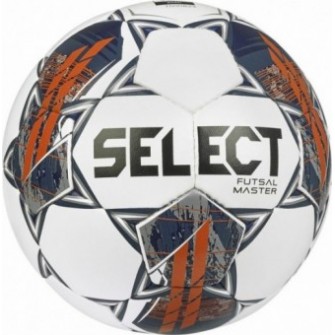 Piłka nożna halowa Select Futsal Master Grain FIFA Basic biało-pomarańczowa