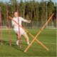 10x Tyczka treningowa i slalomowa 170cm - teleskopowa, składana tyczki Pomarańczowy