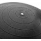 Czarna piłka fitness Meteor 75 cm Anti-Burst z pompką nożną