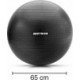 Czarna piłka fitness Meteor 65 cm Anti-Burst z pompką nożną