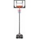 Zestaw do koszykówki Meteor Denver 108-210 cm czarno-czerwony z podstawą