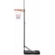 Zestaw do koszykówki Meteor Denver 108-210 cm czarno-czerwony z podstawą