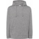 Szara melanżowa bluza dresowa z kapturem JHK JT SWKNG unisex z kieszenią kangurką