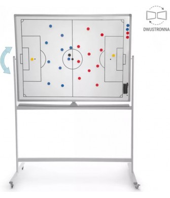 Tablica taktyczna Yakima piłka nożna 120 * 90 cm na kółkach dwustronna