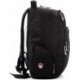 Czarny plecak SwissBags Davos z kieszenią na laptopa 35 l