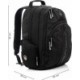 Czarny plecak SwissBags Davos z kieszenią na laptopa 35 l