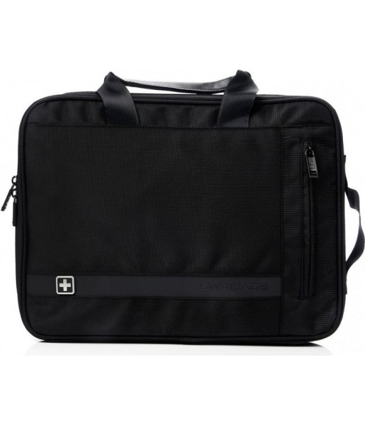 Czarna torba na laptopa SwissBags Glion 15,6" 4 l z rączką