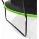Czarno-zielona trampolina ogrodowa Meteor TRP-10FT 305 cm z siatką i drabinką