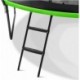 Czarno-zielona trampolina ogrodowa Meteor TRP-10FT 305 cm z siatką i drabinką