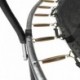 Czarno-zielona trampolina ogrodowa Meteor TRP-10FT 305 cm z siatką i drabinką