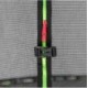 Czarno-zielona trampolina ogrodowa Meteor TRP-10FT 305 cm z siatką i drabinką