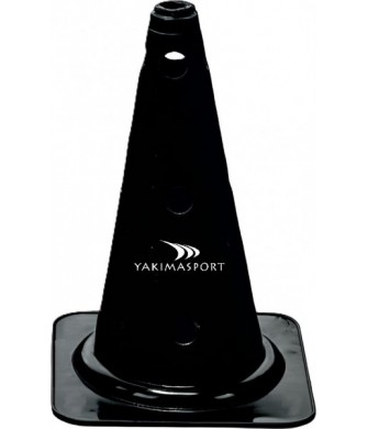 Czarny pachołek treningowy z otworami Yakima 38 cm do lasek 25 mm