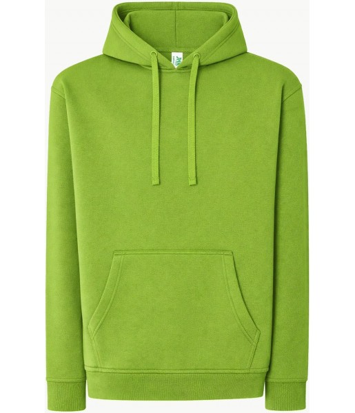 Zielona limonkowa bluza dresowa męska z kapturem JHK SWRA KNG Lime LM