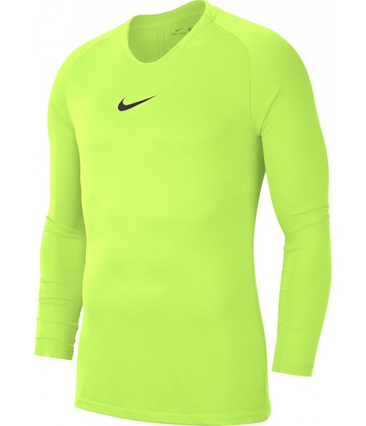Koszulka termoaktywna męska Nike Dri-FIT Park First Layer LS limonkowa