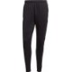 Czarne spodnie treningowe męskie Adidas Squadra 21 Training Pants z białymi paskami, kieszeniami na zamek i suwakami przy nogawk