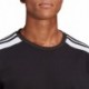 Czarna bluza męska Adidas Squadra 21 Sweat Top z białymi paskami, okrągłym dekoltem i ściągaczami